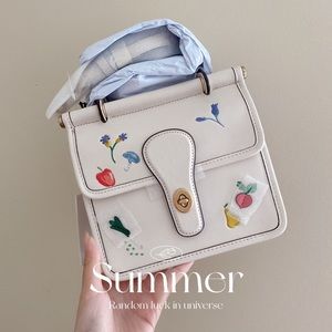 Coach Willis Top Handle 18 With Garden Embroidery
